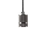 PENDENTE SOCKET D 5CM X 6CM 1XE27 127V / 220V CROMADO - DA002C - 1