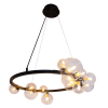 PENDENTE VERSUS PRETO E TRANSPARENTE (D)85CM 14X7W G9 - 3