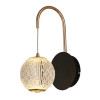 ARANDELA LUCE DOURADO / PRETO E TRANSPARENTE (C)18CM (L)12CM (A)27CM 1X4,2W 3000K 252LM LED - 1