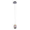 PENDENTE GUTE CROMADO E TRANSPARENTE (D)9CM (A)14CM 1X4,8W 3000K 288LM LED - 1