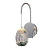 ARANDELA GUTE CROMADO E TRANSPARENTE (C)15,5CM (L)11CM (A)26,5CM 1X4,8W 3000K 288LM LED - 2