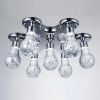PLAFON ACRILICO E METAL D 43CM X 17CM 7 X LED 3W 127V / 220V CROMADO E TRANSP - HO077C - 1