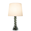 BASE PARA ABAJUR MURANO CROMADO E FUME (D)11CM (A)35CM 1X40W E27 - 2