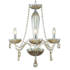 LUSTRE ANJOU D 42CM X 54CM 3XE14 127V / 220V CROMADO E CHAMPAGNE - JF013A - 1