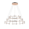 PENDENTE CANDEL DOURADO E BRANCO (D)100CM (A)61CM 72X2W 3000K 11520LM - JJ003 - 1