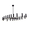 PENDENTE VINTE PRETO E BRANCO (D)120CM (L)60CM (A)15CM 20X3W 3000K 4200LM - JJ013B - 1