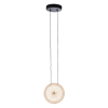 PENDENTE DENDÊ PRETO / DOURADO E FOSCO (C)15CM (L)6CM (A)15CM 1X13W 2400K 1040L - JJ016 - 1