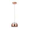 PENDENTE OTTO COBRE E TRANSPARENTE (D)19CM (A)11CM 1X9W 3000K 450LM - JO006E - 3