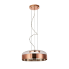 PENDENTE OTTO COBRE E TRANSPARENTE (D)31.5CM (A)11CM 1X15W 3000K 750LM - JO007E - 1