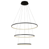 PENDENTE BIRDIE PRETO (D)80 + 60 + 40CM (A)42CM 1X39W 3000K - KW002B - 1