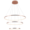 PENDENTE BIRDIE ROSE GOLD E BRANCO (D)80 + 60 + 40CM (A)42CM 17W + 13W + 9W - KW002E - 1