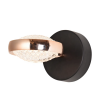 ARANDELA BEEP PRETO E DOURADO (C)20CM (L)12CM (A)6CM 1X8W 3000K 500LM LED - 1
