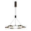 PENDENTE BEEP PRETO (D)66CM (A)6CM 6X8W 3000K 2300LM LED - 2