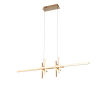 PENDENTE TOM DOURADO E BRANCO (C)21CM (L)106CM (A)26CM 1X38W 3000K 1900LM - LR001 - 3