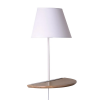 ARANDELA LÊRA BRANCO E MARROM (C)36CM (L)18CM (A)46CM 1XE14 40W - ML010W - 1