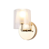 ARANDELA MAISON DOURADO E TRANSPARENTE (C)14CM (L)12CM (A)19.5CM 1XG9 40W - MO0016G - 1