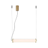 PENDENTE LAMPE BRONZE E TRANSPARENTE (C)65CM (L)7.35CM (A)7.35CM 1X23W 3000K 1150LM - HC001S - 5