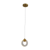 PENDENTE OGGI DOURADO (D)15CM 2X3W 2700K 450LM - OC014 - 1