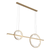 PENDENTE MILENIUM DOURADO (C)12CM (L)12CM (A)4CM 1X54W 3000K 3225LM LED - 2