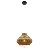 PENDENTE FUZY D 27.5CM X 25CM 1XE27 127V / 220V DOURADO E TRANSP - OP055B - 1