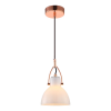 PENDENTE BAR D 14CM X 22CM 1XG9 127V / 220V BRANCO E COBRE - OP057A - 5