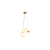 PENDENTE OXALA DOURADO E BRANCO (C)62.3CM (L)49.6CM (A)31CM 5XG9 125W - 5