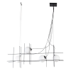 PENDENTE DIX PRETO E BRANCO (C)12CM (L)15CM (A)52CM 4X25W G9 - 1