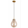 PENDENTE CAJU BRONZE E CONHAQUE (D)21.5CM (A)29.5CM 1XE14 40W - RZ001ES - 1