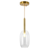 PENDENTE FILO BRONZE E TRANSPARENTE (D)11CM (A)39CM 1XG9 5W - RZ007 - 1