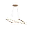 PENDENTE FLOW DOURADO (C)93CM (L)33CM (A)26CM 1X30W 3000K 1500LM - SB008G - 1