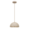 PENDENTE MEZZA D 25CM X 15CM 1XG9 127V / 220V BRANCO - SE240B - 1