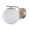 ARANDELA PETIT POA DOURADO E BRANCO (C)20CM (L)15CM (A)17CM 1XE27 BOLINHA 5W - SQ005 - 5