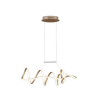 PENDENTE ZIG DOURADO (C)84CM (L)22CM (A)21CM 1X35W 3000K 1800LM - TP003G - 1