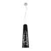 PENDENTE ACRILICO E METAL D 24CM X 98CM 1XE27 127V CROMADO E PRETO - WD107B - 1