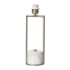 BASE PARA ABAJUR VENETO BRONZE E BRANCO (D)12.5CM (A)39.6CM 1XE27 40W - WR001 - 4