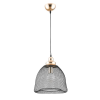 PENDENTE COPPER PRETO E DOURADO (D)32CM (A)33.5CM 1XE27 40W - XN001G - 1