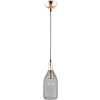PENDENTE COPPER PRETO E DOURADO (D)12CM (A)31CM 1XE27 40W - XN004G - 1