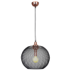 PENDENTE COPPER COBRE E PRETO (D)50CM (A)48CM 1XE27 40W - XN005 - 4