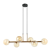 PENDENTE ABAPORU BRONZE E CHAMPAGNE (C)31CM (L)95CM (A)28CM 6XG9 150W - HL003G - 1