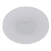 ARANDELA METAL E VIDRO D 26CM X 5,5CM 1 X LED 6,6W 127V / 220V BRANCO E PR - ZU004 - 1