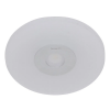 PLAFON METAL E VIDRO D 26CM X 5,5CM 1 X LED 6,6W 127V / 220V ESCOVADO E BR - ZU006S - 1