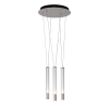 PENDENTE ÁGUA NICKEL E TRANSPARENTE E BRANCO (D)40CM (A)38.5CM 3X7W 3000K 9 - RE015M - 5