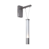 ARANDELA ÁGUA NICKEL E TRANSPARENTE E BRANCO (C)7CM (L)23CM (A)54CM 1X7W 30 - RE016 - 4