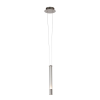 PENDENTE ÁGUA NICKEL TRANSP E BRANCO (D)4.5CM (A)38.5CM 1X7W 3000K 400LM - RE015S - 4