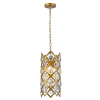 PENDENTE ARCHE D 22CM X 47CM 3XE14 127V / 220V DOURADO E TRANSP - MR005 - 1