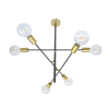 PENDENTE ARES DOURADO E PRETO (C)58.5CM (L)52.5CM (A)63CM 6XE27 240W - EY001 - 1