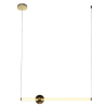 PENDENTE BOSSA NOVA DOURADO E BRANCO (D)12CM (A)90CM 1X20W 3000K 1000LM - OC006 - 1