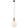 PENDENTE CUICA BRONZE E BRANCO (D)30CM (A)47CM 1XE27 40W - HL008M - 1