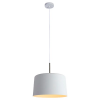 PENDENTE BOT BRANCO E NICKEL (D)35CM (A)35CM 1X40W E27 - 3