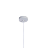 PENDENTE BOT BRANCO E NICKEL (D)13,6CM (A)38CM 1X40W E27 - 5